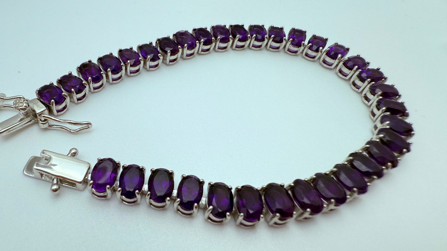 Amethyst Tennis Bracelet