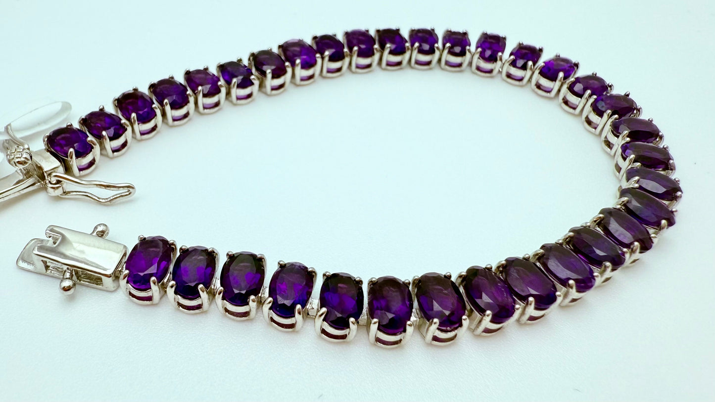Amethyst Tennis Bracelet